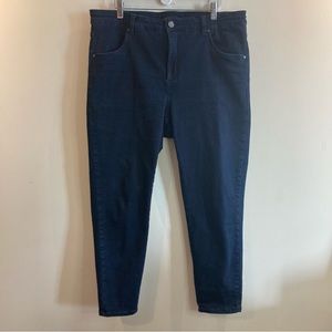 UNIVERSAL STANDARD Sz 16 High Rise Dark Wash Skinny Ankle Jeans